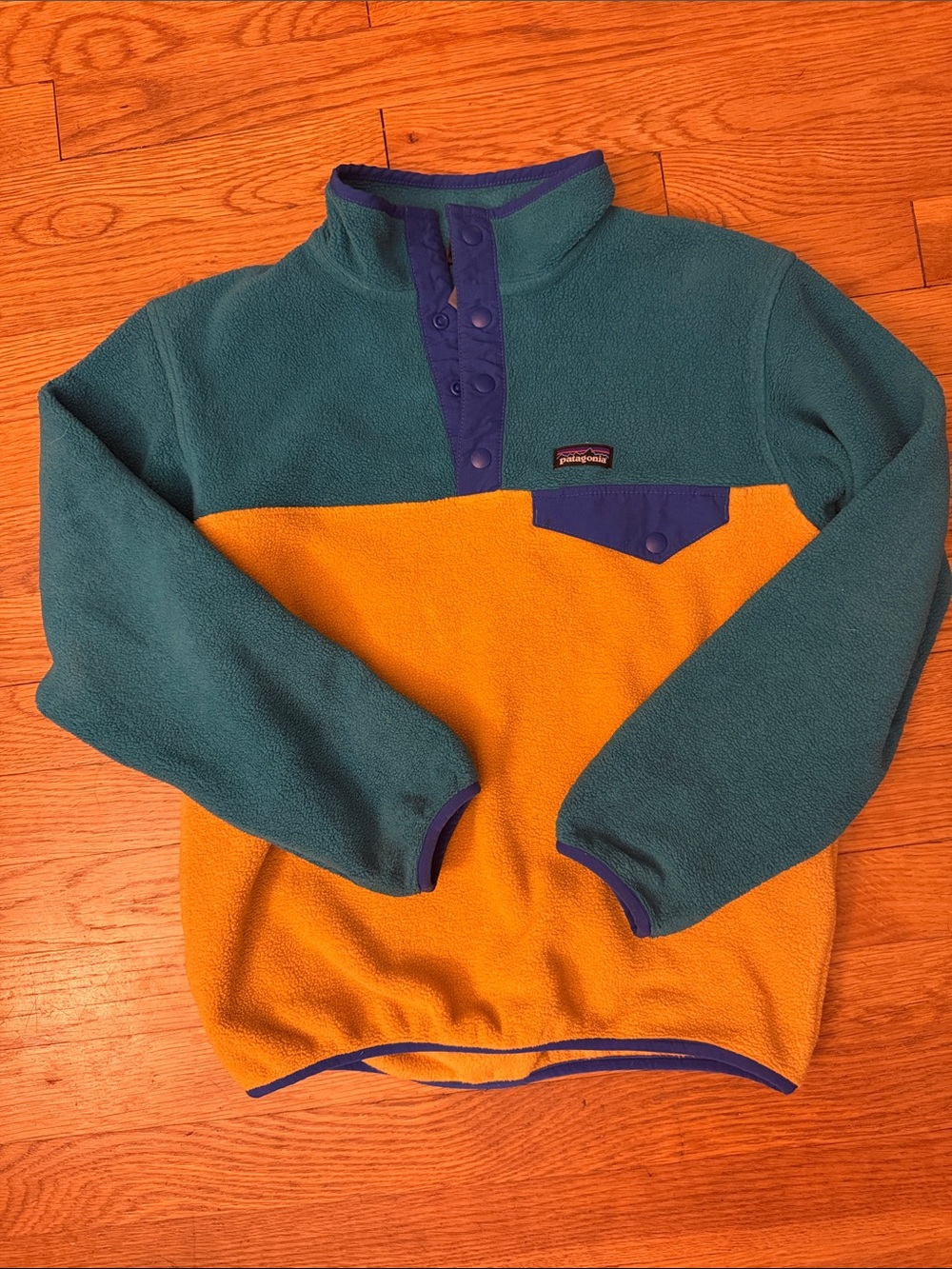 Patagonia Colorblock Snap-T Synchilla Fleece Pullover